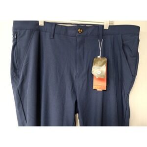 33000 Ft  Mens  Golf Pants  38 x 32  Navy Blue Quick Dry Stain Repellent UPF50+
